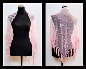 Beaded Shawl 001-B